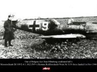 Asisbiz Downed Bf 109E4 1.JG2 White 9 Herman Reifferscheidt Werk Nr 5159 force landed 1st Nov 1940