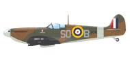 Asisbiz Spitfire MkIIa RAF 145Sqn SOB Sgt William J Johnson P7916 Tangmere England 1941 profile by Eduard 0A