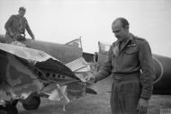 Asisbiz Spitfire MkIX RAF 145Sqn with Sqn Ldr LC Wade at Goubrine North Tunisia IWM CNA809