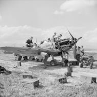 Asisbiz Spitfire MkVbTrop RAF 154Sqn HTE ER676 at Souk el Khemis Tunisia IWM CNA603