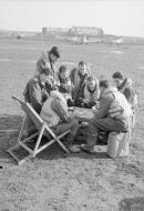 Asisbiz Aircrew RAF 249Sqn pilots between sorties at Grottaglie Italy IWM CNA2350