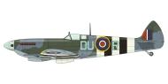 Asisbiz Spitfire LFIXc RAF 312Sqn DUR Lt Frantisek Truhlar MJ449 Appledram 1944 profile by Eduard 0A