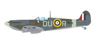 Asisbiz Spitfire MkIIa RAF 312Sqn DUR FLt Tomas Vybiral P8081 RAF Ayr Scotland Nov 1941 profile by Eduard 0A