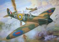 Asisbiz Painting by Roy Cross Spitfire MkI RAF 54Sqn PO Al Deere for Airfax Superkit 0A