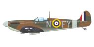 Asisbiz Spitfire MkIa RAF 611Sqn FYN PO Wilfrid G Duncan Smith X4253 Hornchurch Feb 1941 by Eduard 0A