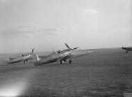 Asisbiz Spitfire MkI RAF 616Sqn QJR QJY take off from Fowlmere Battle of Britain Sep 1940 IWM HU1450