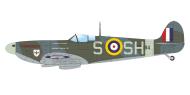 Asisbiz Spitfire MkIIa RAF 64Sqn SHS FLt James J O'Meara P8084 RAF Drem Scotland Oct 1941 profile by Eduard 0A