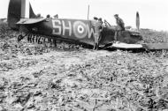 Asisbiz Spitfire MkVb RAF 64Sqn SHW being salvaged by the Germans after force landing Calais Marck 15th Aug 1940 eBay 01