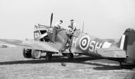 Asisbiz Spitfire MkVc RAF 64Sqn SHH at Hornchurch 7 May 1942 IWM CH5772a