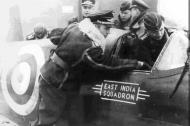 Asisbiz Aircrew Luftwaffe pilots looking over the wreck of P7665 YTL right side 01