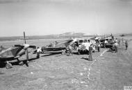 Asisbiz Spitfire MkIXs RAF 73Sqn at Prkos near Zadar Yugoslavia 22nd April 1945 IWM CNA3527