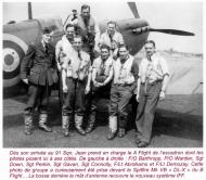 Asisbiz Aircrew RAF 91Sqn Jean Demozay and pilots next to Spitfire Vb DL X 01