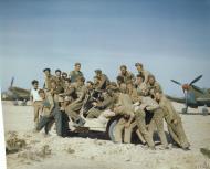 Asisbiz Aircrew RCAF 417Sqn taxiing at Goubrine Tunisia IWM TR827