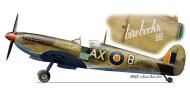 Asisbiz Spitfire MkIX SAAF 1Sqn AX8 Robbie Robinson EN286 Luqa Malta Jun 1943 0A