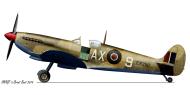 Asisbiz Spitfire MkIX SAAF 1Sqn AX9 EN300 Luqa Malta Jun 1943 0A