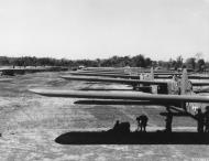 Asisbiz 1ATG Waco CG 4 Gliders lined up ready for their next mission at Lalaghat India NA1297