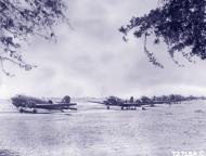 Asisbiz 1st Air Commando Group C 47 Dakota's lined up at Nyangu Auxiliary Field in Burma 16th Mar 1945 NA028