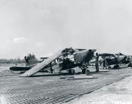 Asisbiz 44 16767 Stinson L 5B Sentinels 1ATC 2ACG 30 damaged by a Hurricane at Kalaikundah India 12th Mar 1945 NA1211