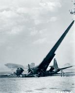 Asisbiz Douglas C 47 Dakota ATG destroyed by Japanese shelling at Meiktila Airstrip 1945 NA281