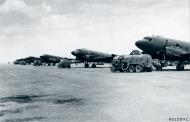 Asisbiz Douglas C 47 Skytrains 1ACG being refueled at Palel India 17th Mar 1945 NA330