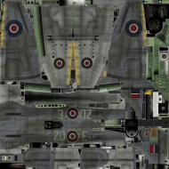 Asisbiz IL2 TT Tempest MkV RAF 222Sqn ZD E EJ882 England 1944 weathered