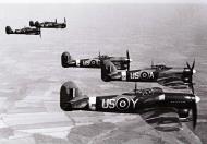 Asisbiz Early Mk Tempests RAF 56th Squadron US Y US A US C US X and US H England 1944 01