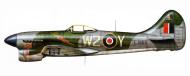 Asisbiz Artwork Profile Tempest MkV RAF 80Sqn W2 Y EJ865 Wunstorf Germany 1946 0A