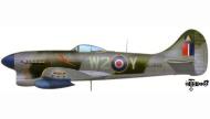 Asisbiz Artwork Profile Tempest MkV RAF 80Sqn W2 Y EJ865 Wunstorf Germany 1946 0B