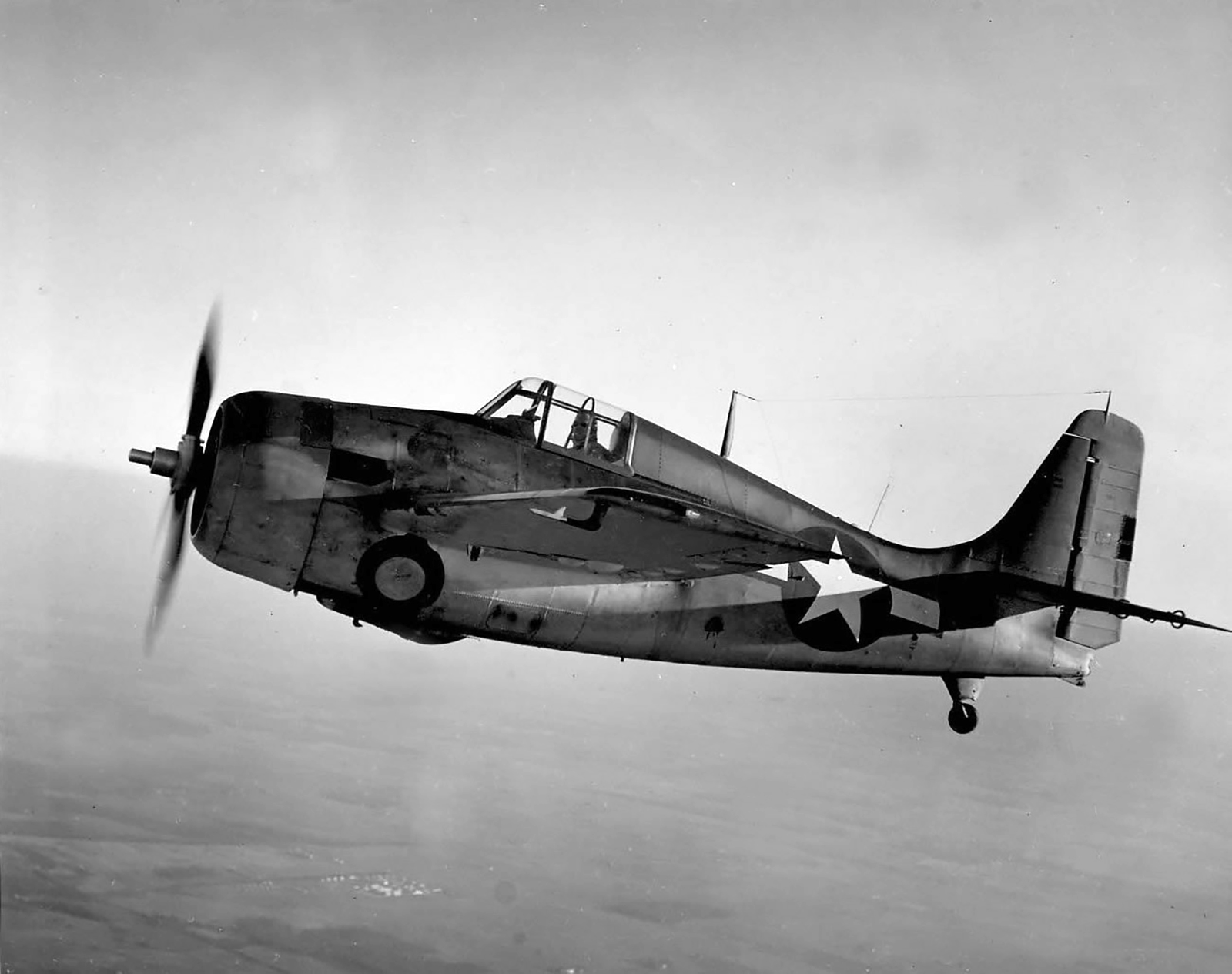 Asisbiz FM 2 Wildcat in flight profile photo 01