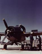 Asisbiz Grumman F4F 4 Wildcat undergoing gun alignment at a NAS 80 G K 15611