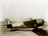 Asisbiz Fleet Air Arm Martlet MkII FN100 Grumman F4F 4B Wildcat RAF side profile view at NAS Anacostia NH 89675