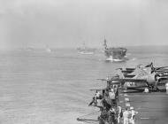 Asisbiz HMS Pursuer and other assault carriers during the landings in the south of France 15th Aug 1944 IWM A25184