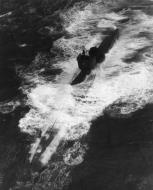 Asisbiz German Kriegsmarine submarine U 378 under attack VC13 Avengers USS Core Oct 20 1943 01