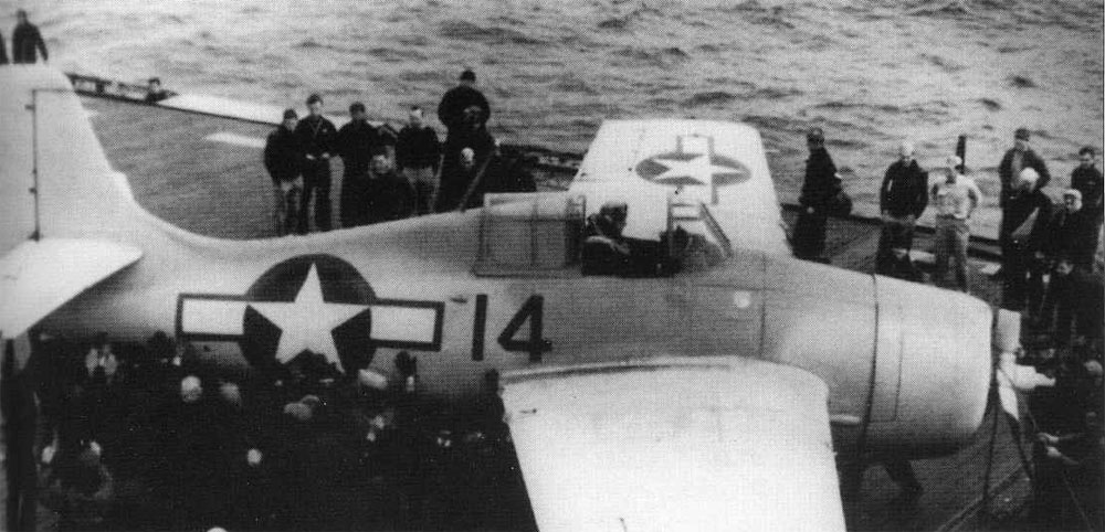 Asisbiz Grumman F4F 3 Wildcat VC 55 Black 14 CVE 21 USS Block Island in ...