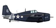 Asisbiz FM 2 Wildcat VC 88 White 6 Hot Lips aboard CVE 78 USS Hoggatt Bay 1944 V0A