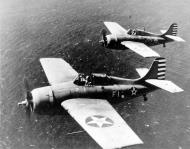 Asisbiz Grumman F4F 3 Wildcat VF 3 White F1 LCDR John Thach F13 Edward OHare CV 2 USS Lexington Apr 1942