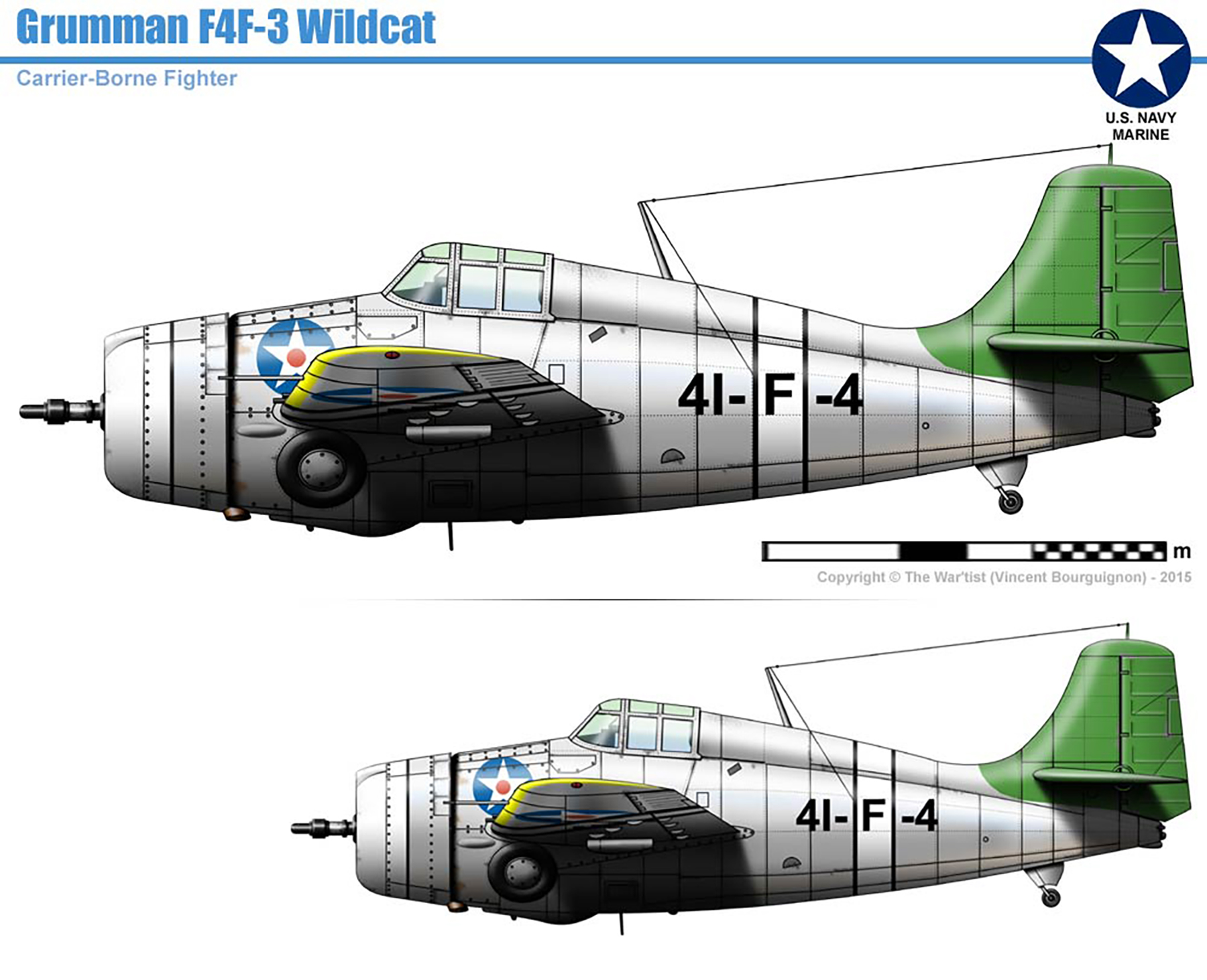 Asisbiz Grumman F4F 3 Wildcat VF 4 Black 41F4 aboard CV 4 USS Ranger ...