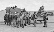 Asisbiz Aircrew USN VS 72 SB2U Vindicator pilots n crew at RNAS Hatson Island of Mainland Orkney Scotland Apr 1942 IWM A9371