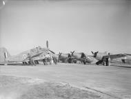 Asisbiz USN VF 71 Grumman F4F 4 Wildcat 71F14 n Douglas TBD Devastator torpedo bombers at RNAS Hatson Apr 1942 IWM A9439