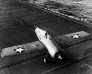 Asisbiz Grumman F4F 4 Wildcat VGF 29 Black 29GF10 landing mishap CVE 29 USS Santee Torch 1942 01