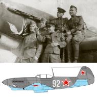 Asisbiz Yakovlev Yak 9 535IAP 32IAD White 92 bird emblem Far Eastern Front 1945 02