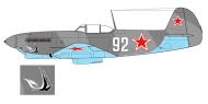 Asisbiz Yakovlev Yak 9 535IAP 32IAD White 92 bird emblem Far Eastern Front 1945 0A