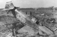 Asisbiz Yakovlev Yak 9 wrecked during landing but structurally intact to allow its pilot to survive unhurt 01