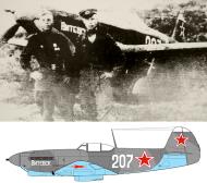 Asisbiz Yakovlev Yak 9M 761IAP 259IAD White 207 Slogan Vitebsk with unknown pilots Baltic Front 01
