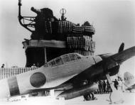 Asisbiz Mitsubishi A6M2 Zero with AI 101 foreground aboard the Japanese carrier Akagi heading for War Dec 1941 01