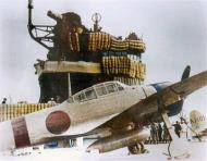 Asisbiz Mitsubishi A6M2 Zero with AI 101 foreground aboard the Japanese carrier Akagi heading for War Dec 1941 ASC1