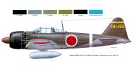 Asisbiz Mitsubishi A6M5 22 Zero JNAF 301 Hikotai 202 Kokutai 301 163 based at Truk Atoll 1942 0A