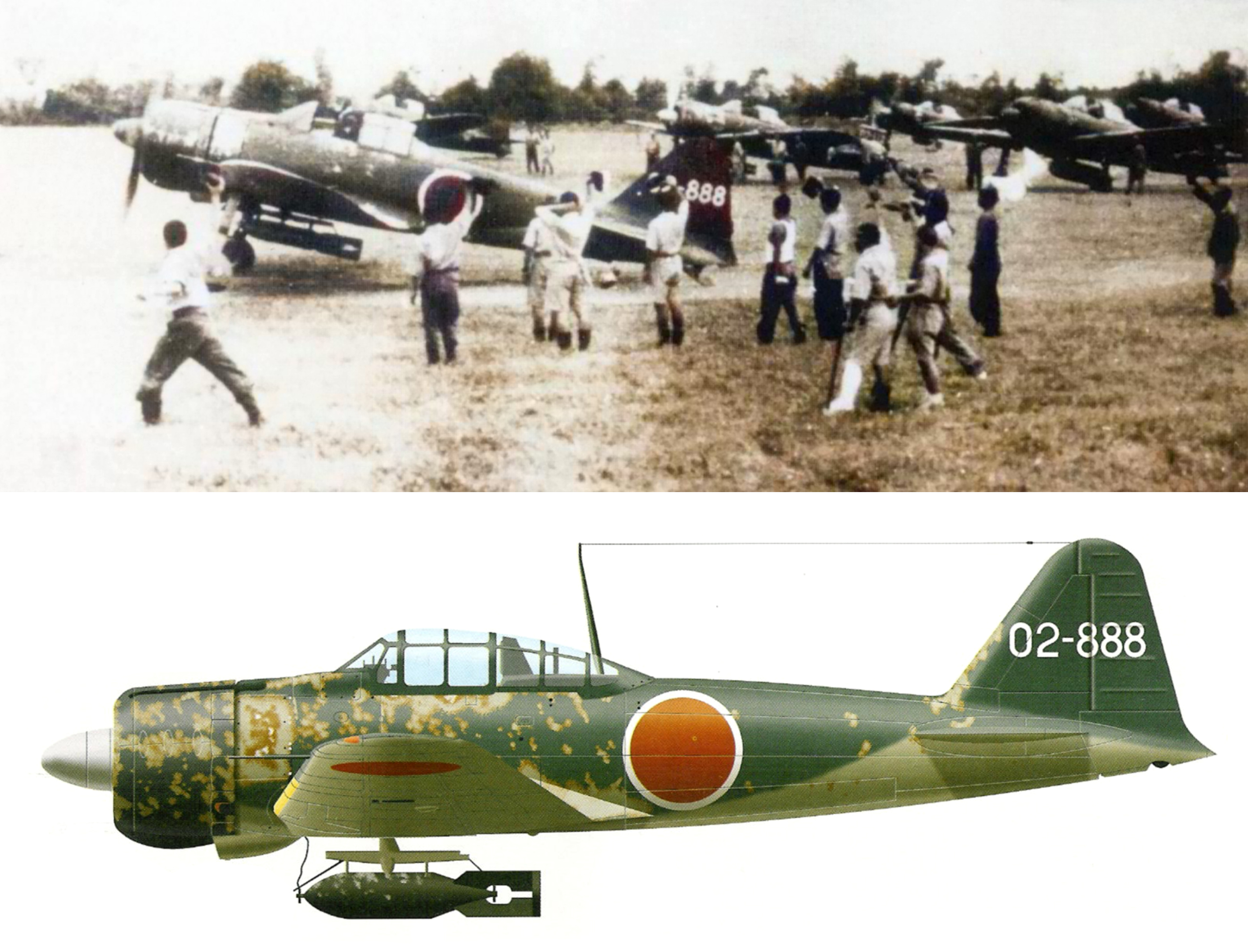 Mitsubishi A6M2 21 Zero JNAF 301 Hikotai 201 Kokutai pilot Yukio Seki 02 888 based at Mabalacat Philippines Oct 1944 01