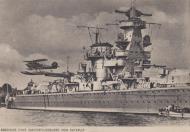 Asisbiz Kriegsmarine heavy cruiser KMS Graf Spee launches her seaplane from the starboard side ebay 01