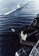 Asisbiz German U boat VIIC viewed from German cruiser Admiral Scheer in Norwegian waters NH 71321